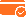 Ilustración de una tarjeta naranja con un símbolo aprobado en la parte inferior derecha.