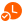 Orange icon of clock