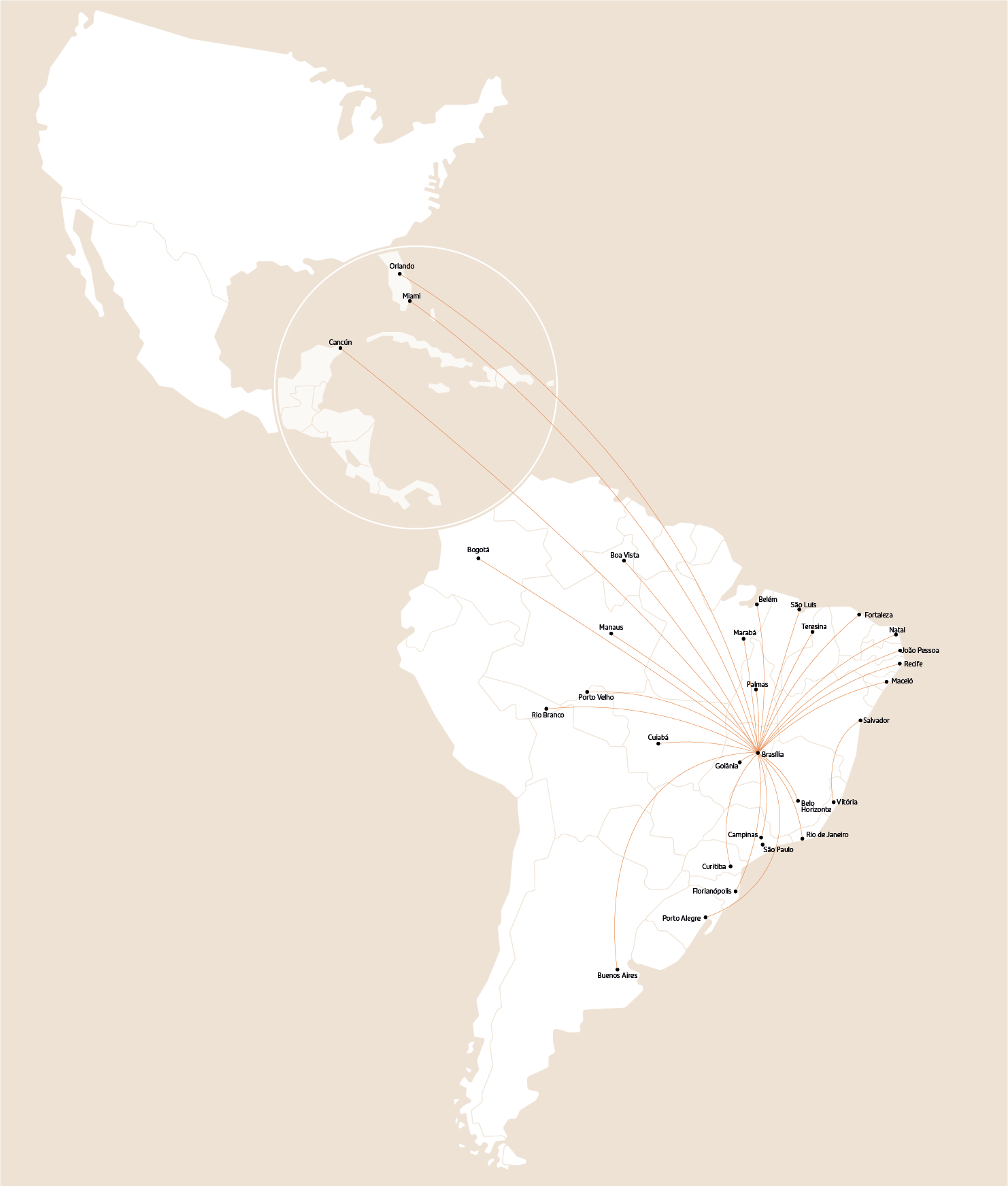 Mapa Brasilia 
