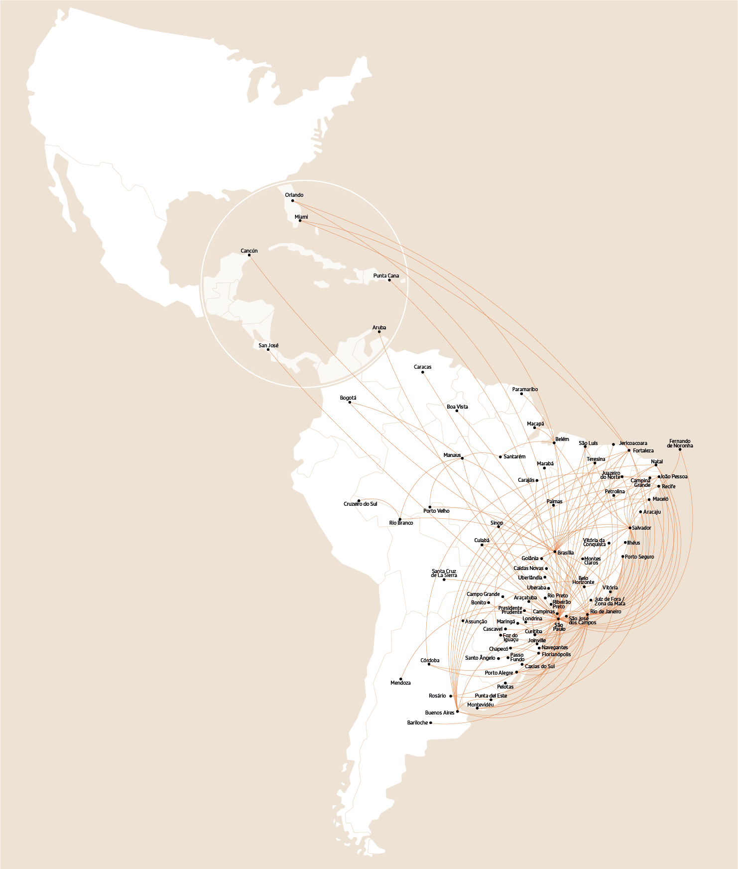 Mapa Internacionais