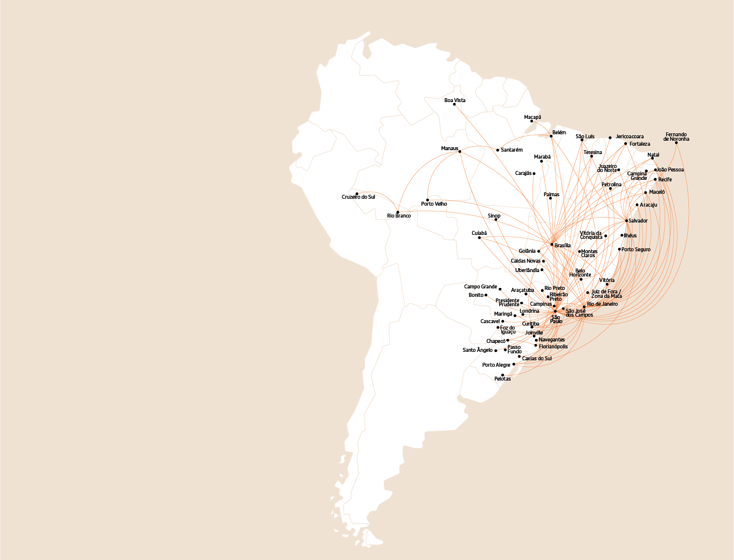 Mapa Nacionais