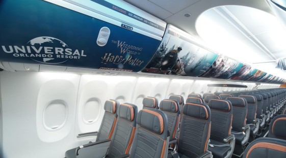 Harry Potter e GOL dentro do avião