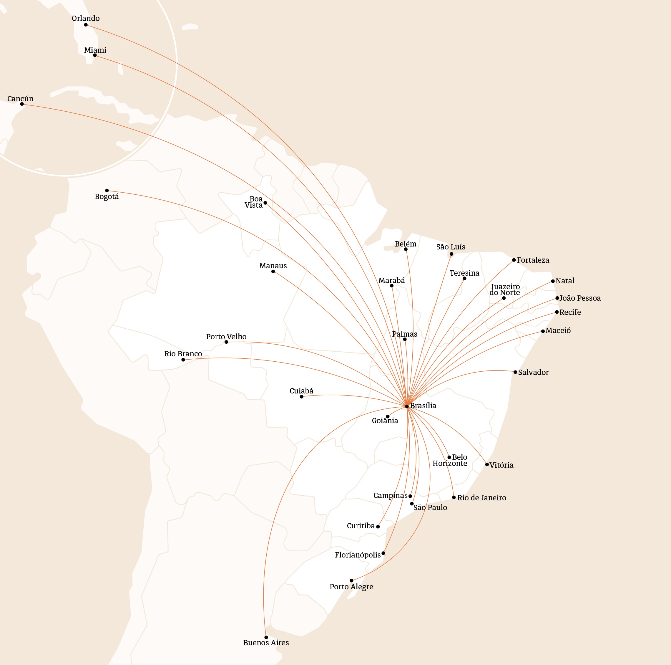 Mapa Brasilia 