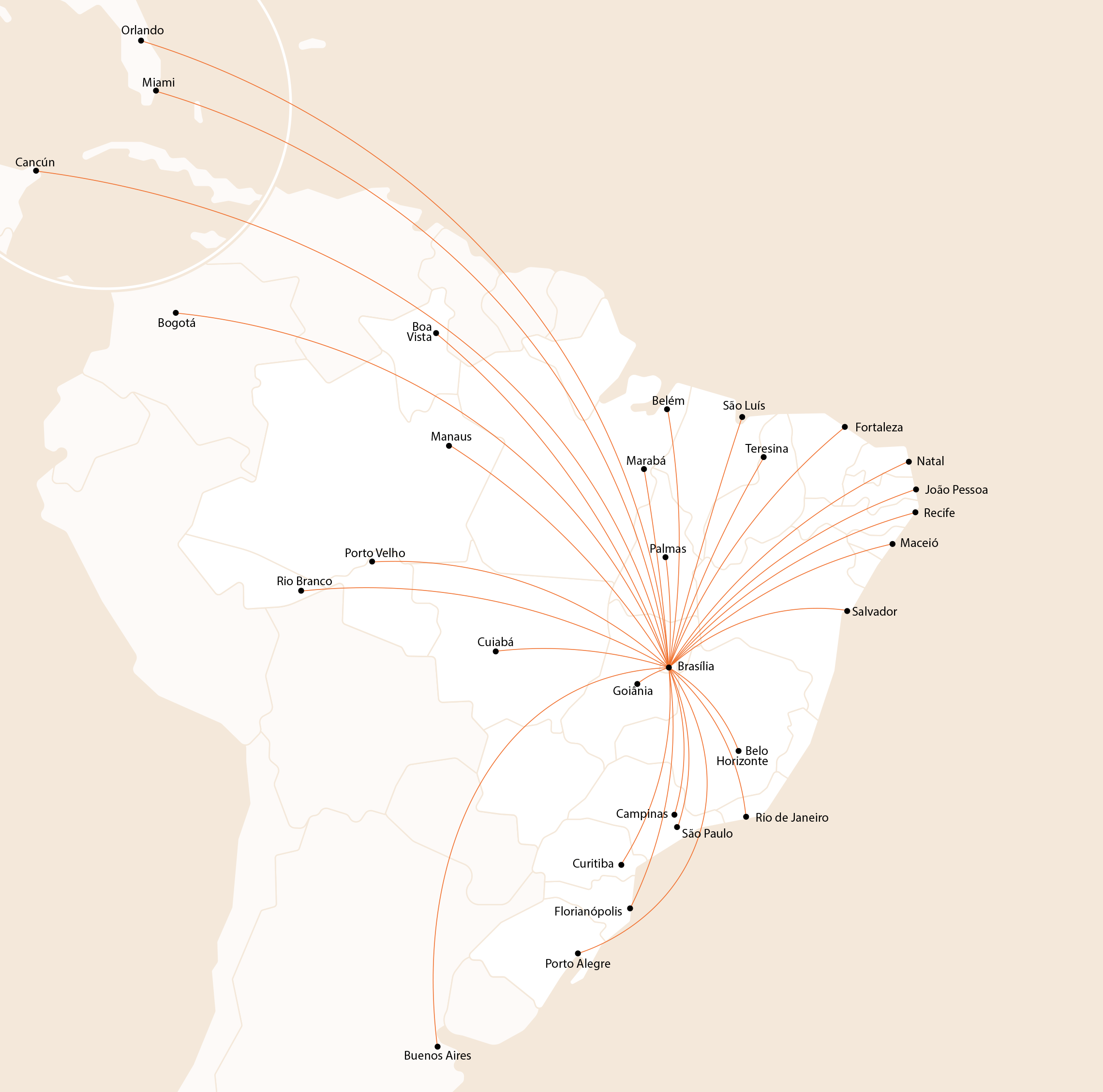 Mapa Brasilia 