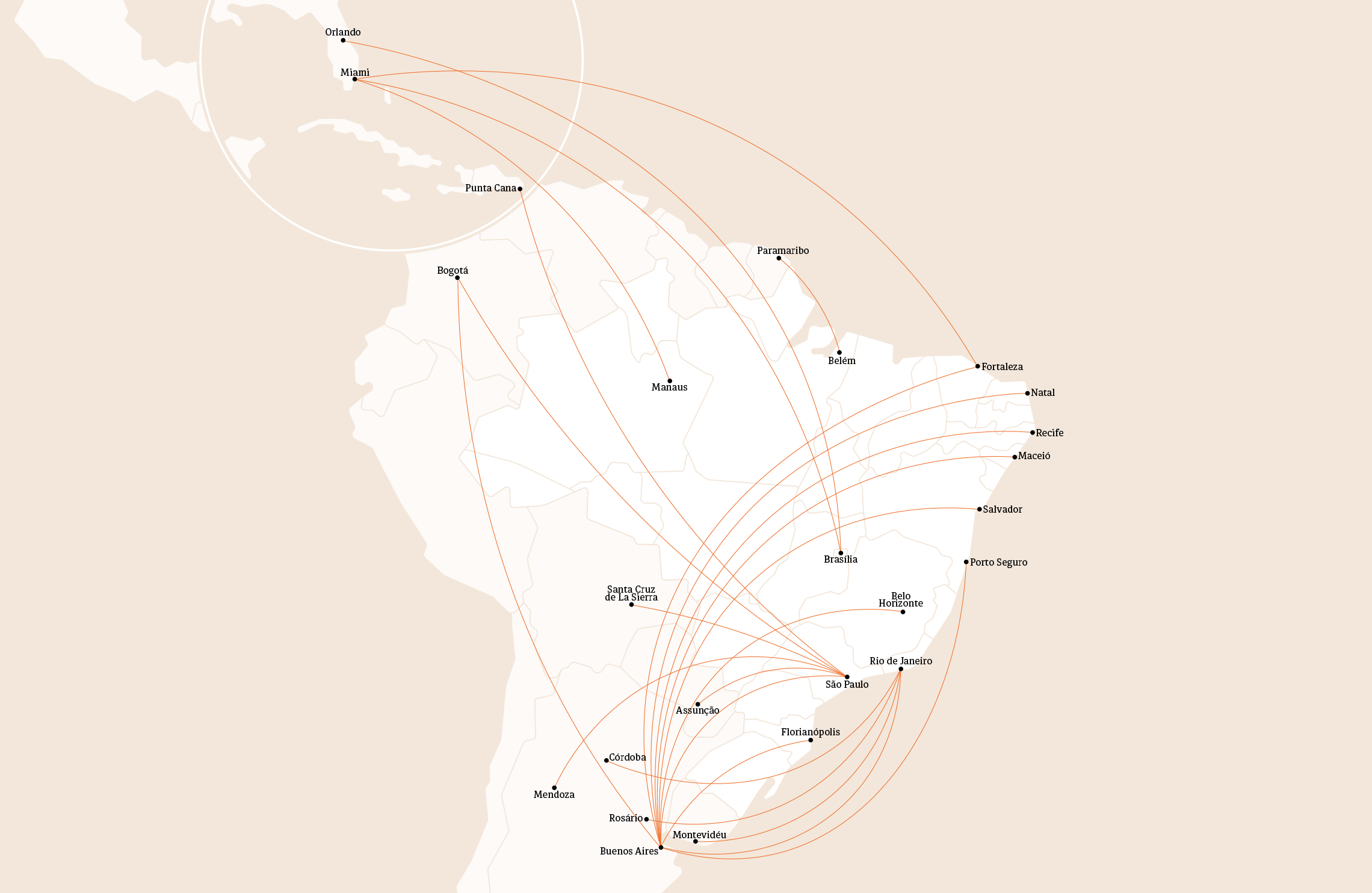 Mapa Internacionais