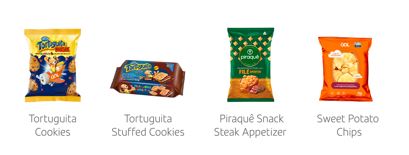 Cookies Tortuguita, Tortuguita stuffed cookies, Piraquê snack steak appetizer, Sweet potato chip