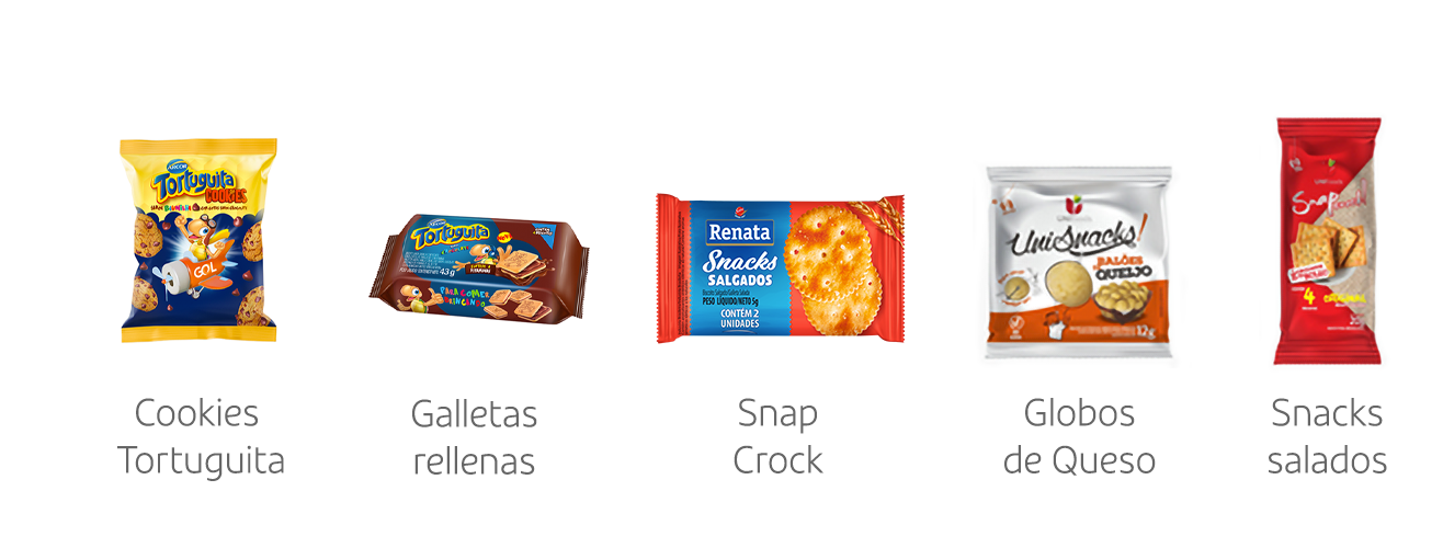 cookies Tortuguita, Galletas rellenas, Snap Crock, Globos de Queso, Snacks salados