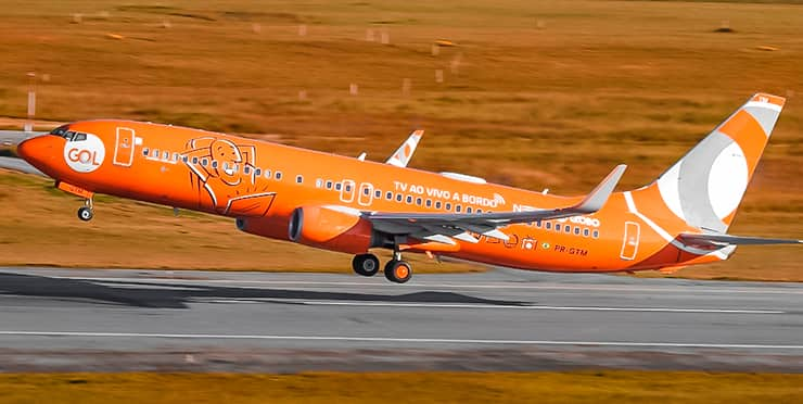 DECOLAGEM DA LARANJA GOL LINHAS AÉREAS - BOEING 737-800 PR-GTM 