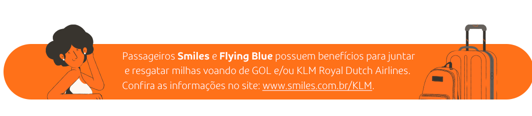 Passageiros Smiles e Flying Blue possuem benefícios