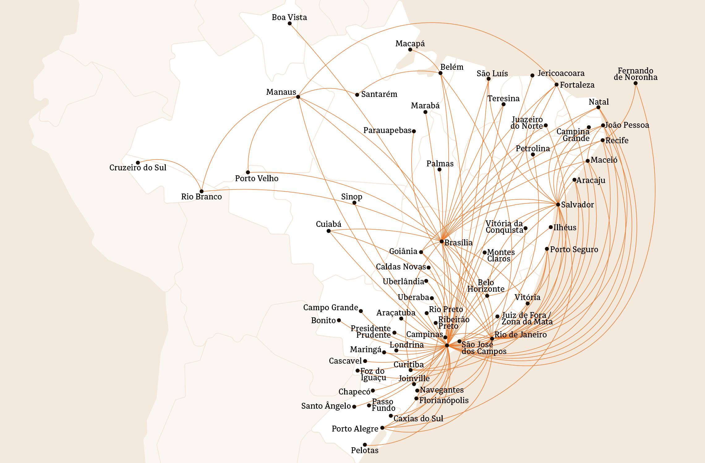Mapa Nacionais