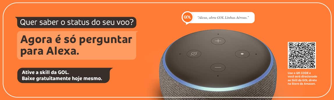 Nova funcionalidade: Alexa | GOL Linhas Aéreas