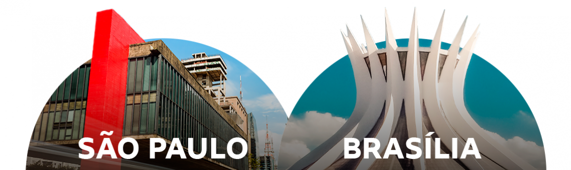 Cidade de São Paulo e Brasília