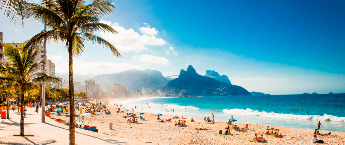 Image of a beach on Rio de Janeiro